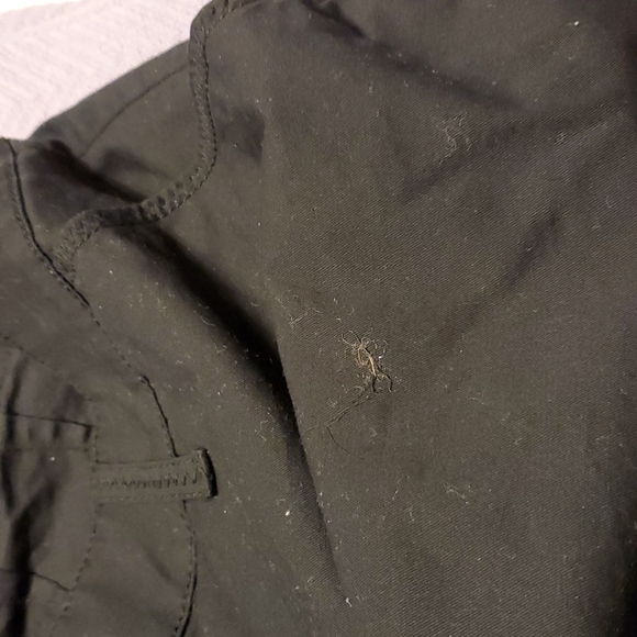 Lane Bryant Black leggings paisley front,solid Pointe knit fabric in back. - Picture 2 of 8